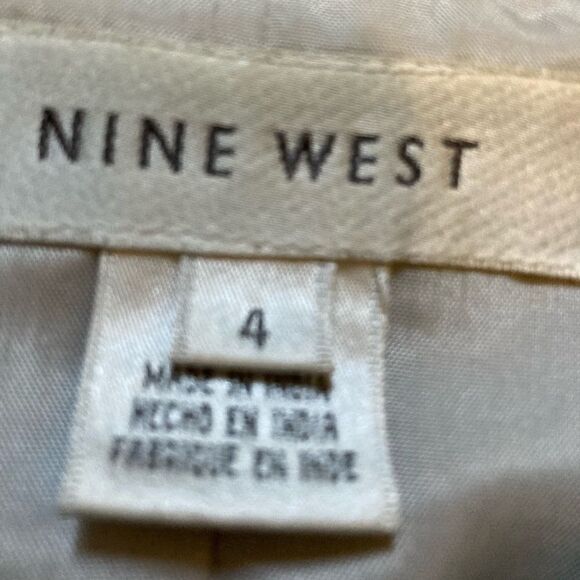 Nine West Silk Gray Blazer Jacket - Picture 6 of 7